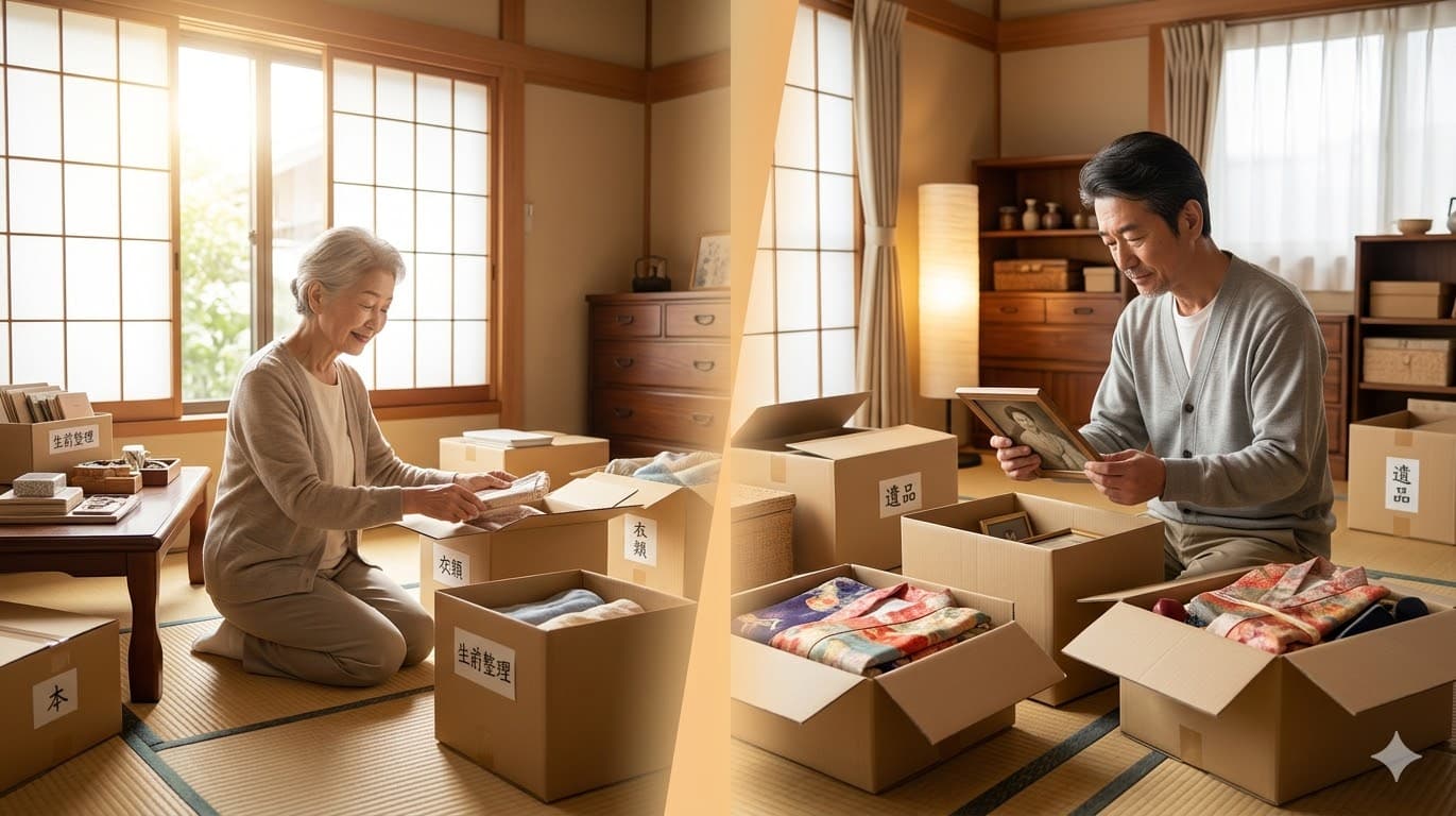 遺品整理と生前整理の違い|どちらを選ぶべきか状況別に解説